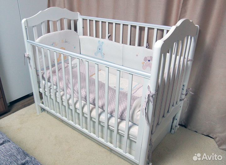 Кроватка детская Гандылян Анастасия+бортики+матрас