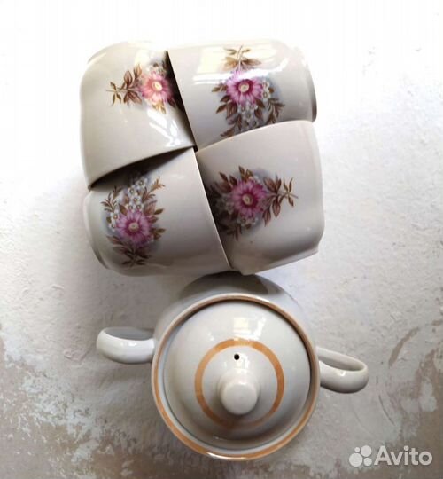 Чайный сервиз. ссср. Фарфор. Хайта