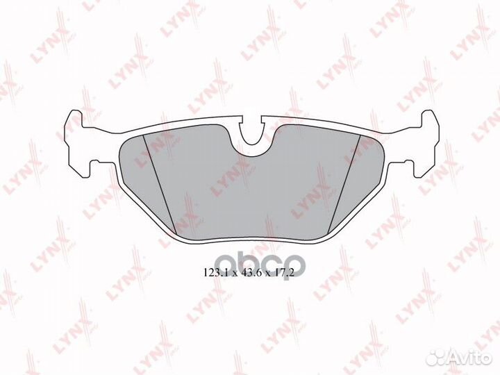 BD-6501 колодки дисковые задн. BMW 3 (E46) 1.6