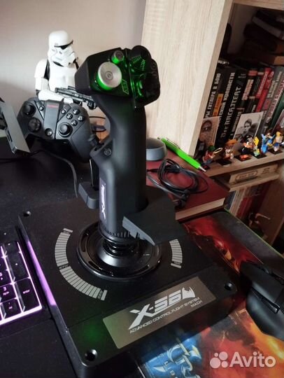 Игровой джойстик для авиасима Logitech X56 Rhino