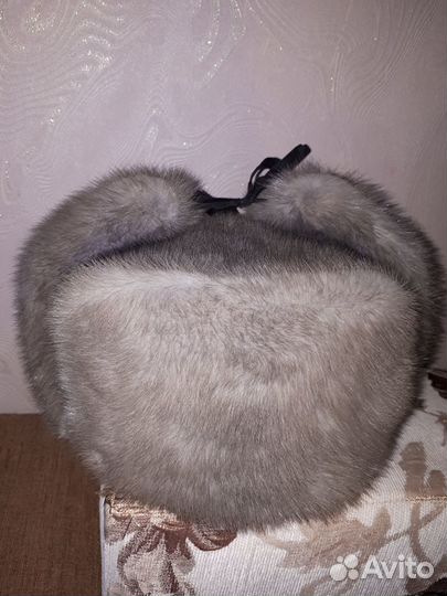 Норковая шапка мужская ушанка