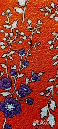 Отрез 4м хлопок с тиснением, 1976г СССР винтаж