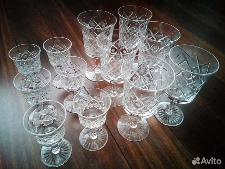 Фужеры, стаканы, салатники из хрусталя СССР