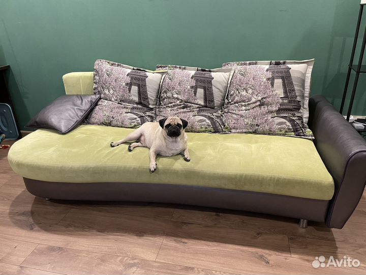 Диван прямой раскладной бу