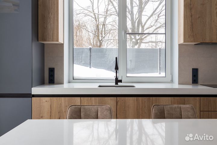 Изготовление кухни с антресолями Сборка