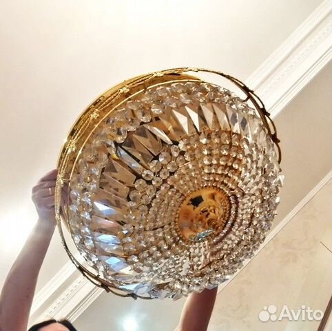 Люстра потолочная хрустальная + бра в комплекте купить в Подольске ...