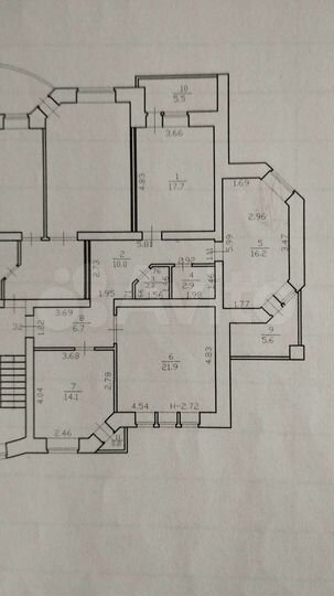 3-к. квартира, 91,5 м², 10/10 эт.