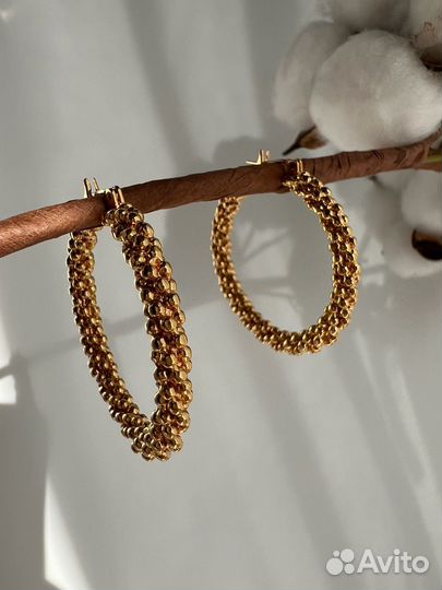 Винтажные серьги-кольца от Monet