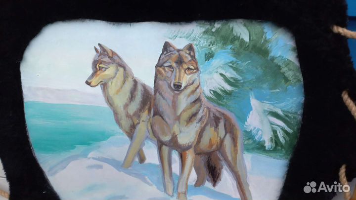 Картина на шкуре