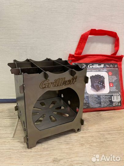 Печка туристическая Grillkoff новая Онега в чехле