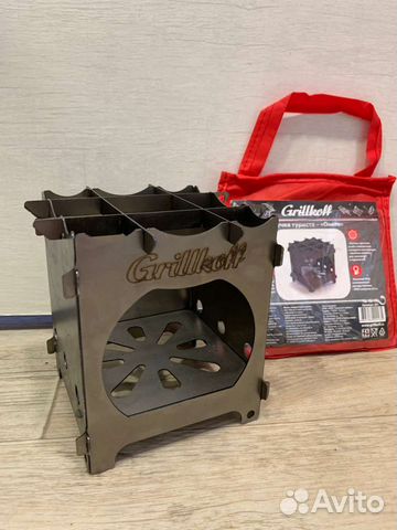 Печка туристическая Grillkoff новая Онега в чехле