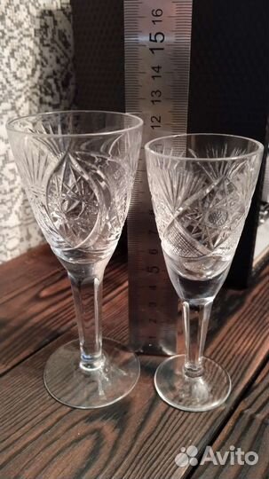 Хрустальные рюмки на ножке СССР