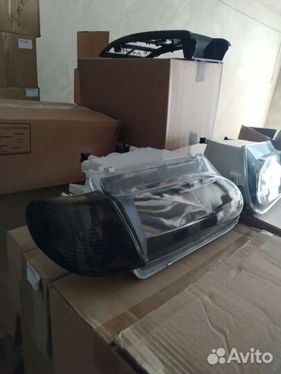 Передние Фары на Ваз 2114 Черные масски