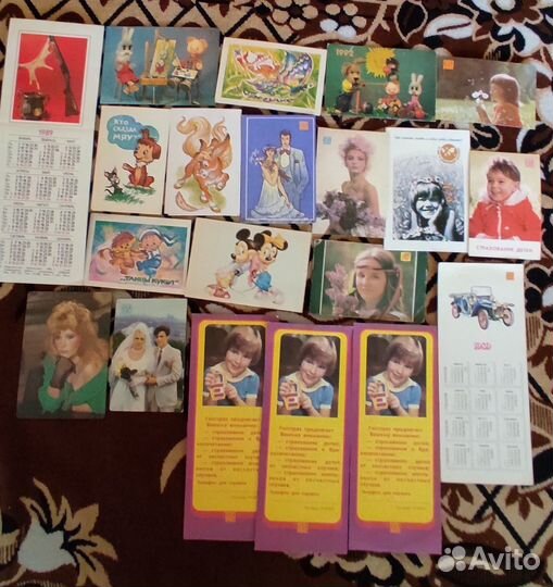 Календарики СССР