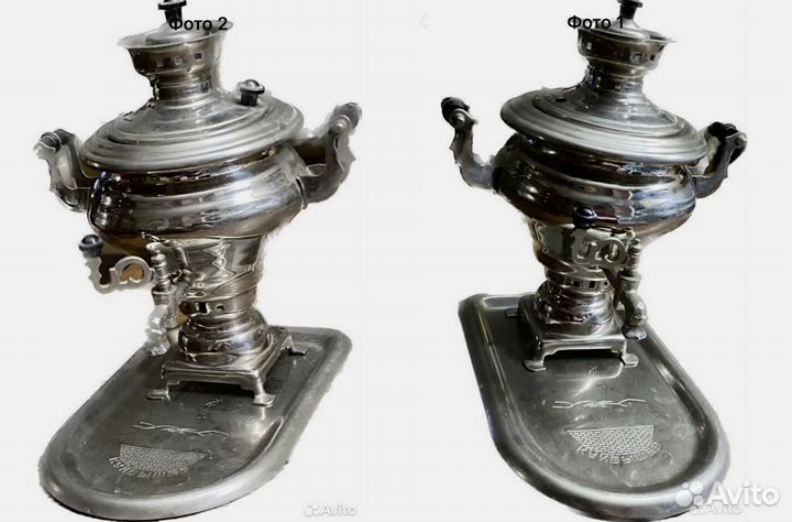 Самовар сувенир Ковш Конфетница Поильник фарфор