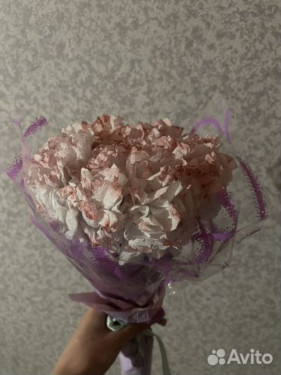 Букет цветов из салфеток