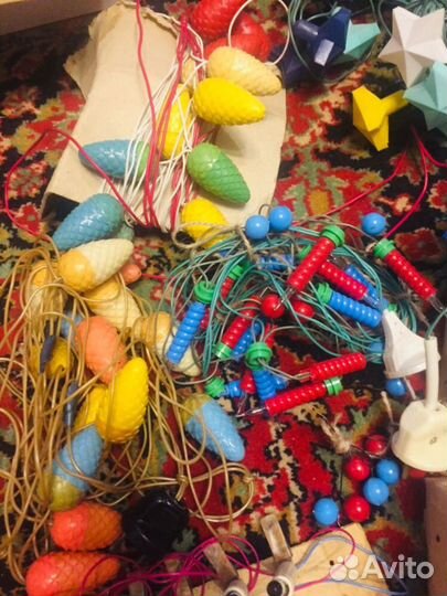 Ёлочные гирлянды,Светильник камелёк СССР