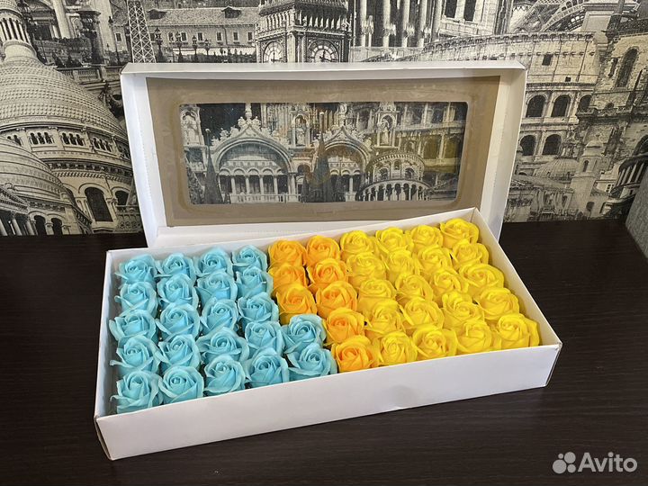 Розы из мыла