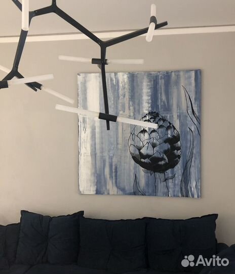 Огромная интерьерная картина 1,5 м * 1,5 м