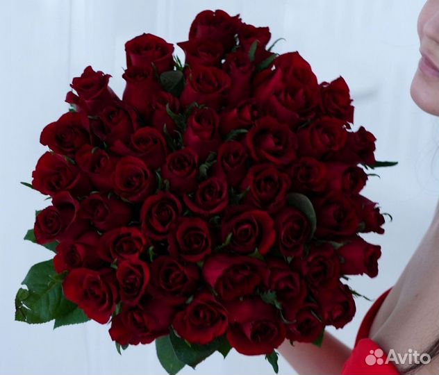 Цветы. Розы красные 50см с доставкой в Улан-Удэ