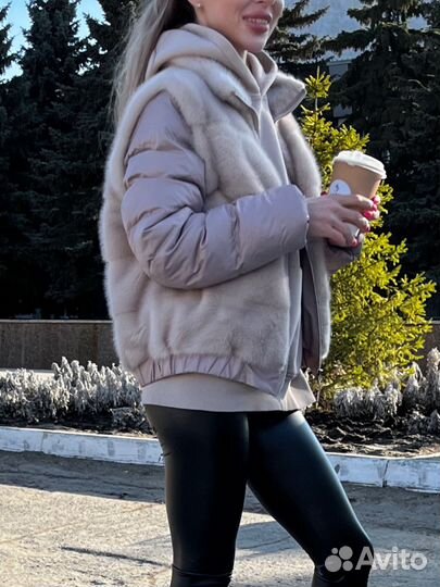 Норковая куртка. Шуба норка. Жилетка