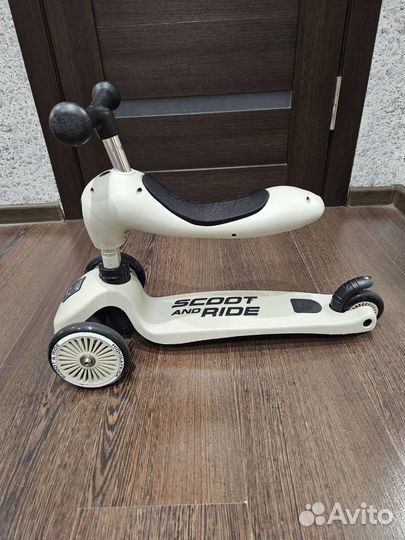 Самокат-беговел 2 в 1 scoot and ride