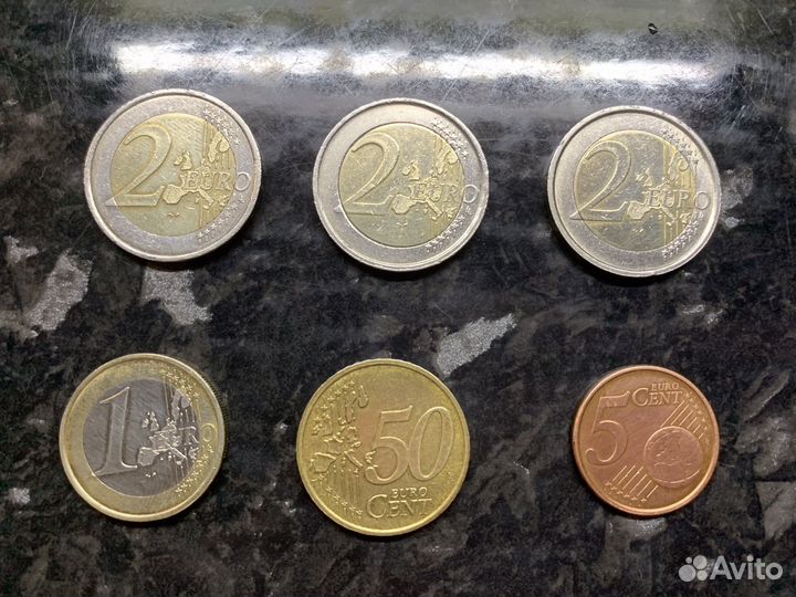 Монеты евро