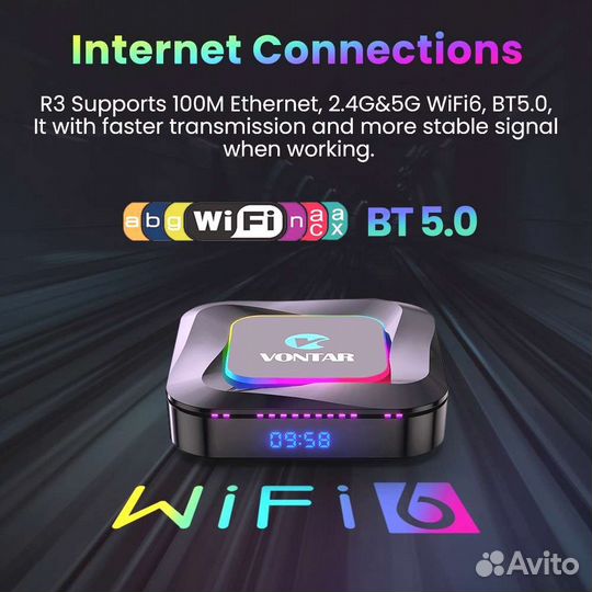 Vontar R3 4/64 Настроенная андроид приставка iptv