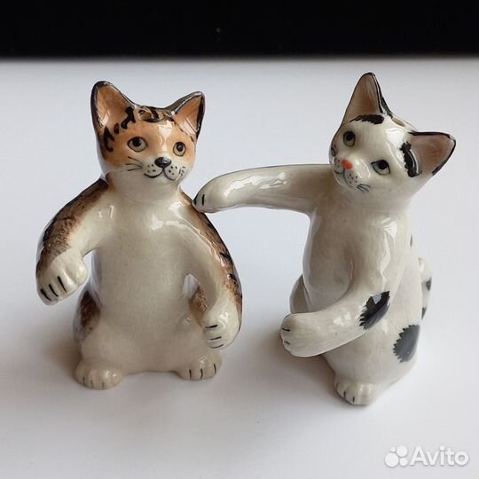 Фарфор Франция статуэтки кошки обнимашки.Эксклюзив