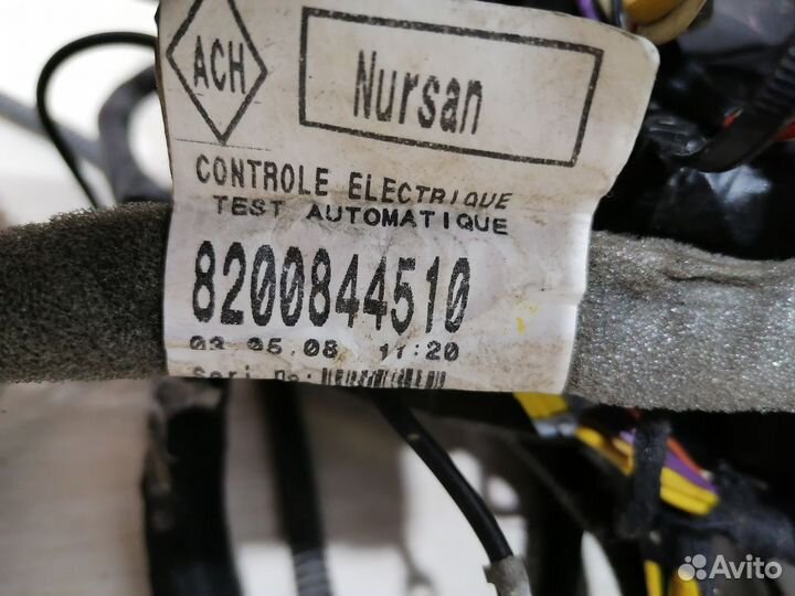 Проводка салона коса Renault symbol