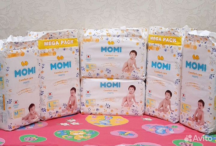 Подгузники трусики momi comfort care #M, L, XL