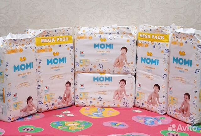 Подгузники трусики momi comfort care #M, L, XL