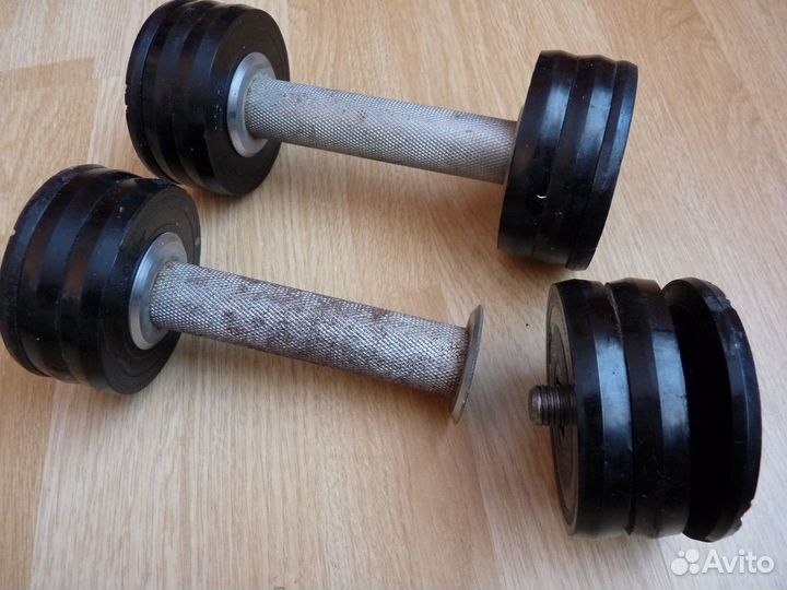 Гантели разборные 1-2.0 кг.противотравмирующие