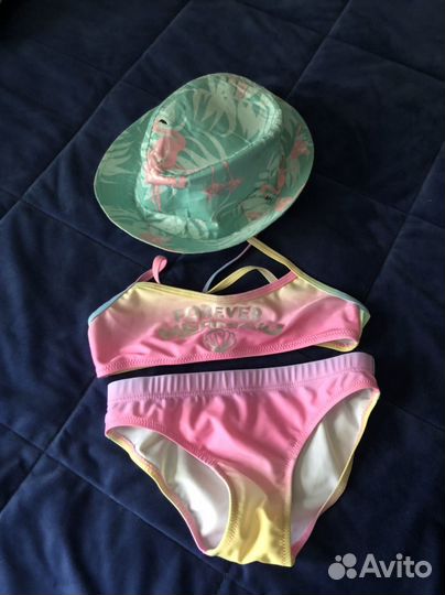 Купальник и шляпка для девочки 5-6 лет