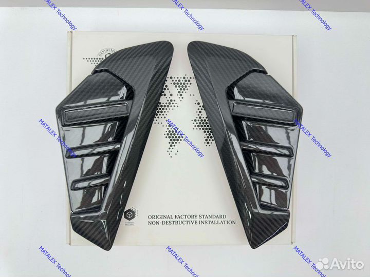 Жабры BMW X5 G05, сухой карбон, рестайлинг