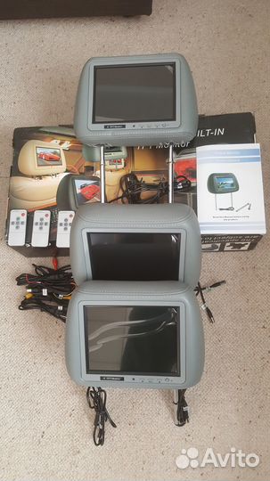Монитор в подголовнике автомобиля