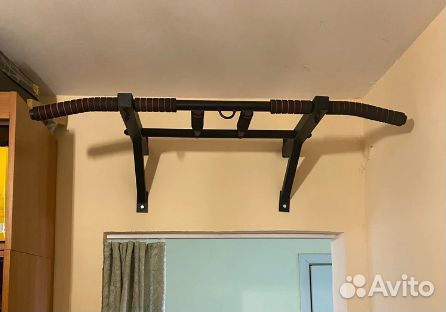 Турник настенный 5 хватов разборный ручки неопрен