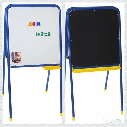 Мольберт новый детский двухсторонний