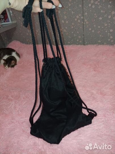 Сумка мешок блестящая