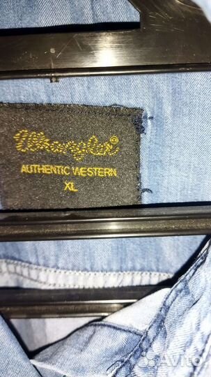 Джинсовая рубашка wrangler