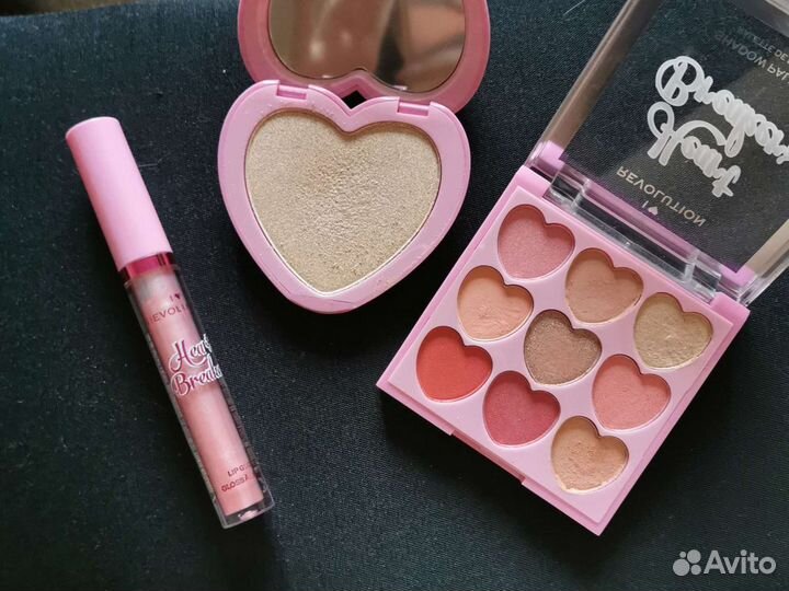 Косметика I heart revolution тени хайлайтер блеск