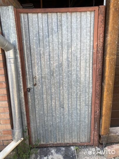 Ворота гаражные металлические бу дверь профлист