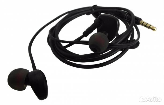Наушники S6 с микрофоном, Черные (универсальный пу