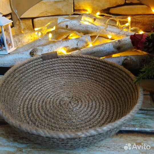 Корзина из джута