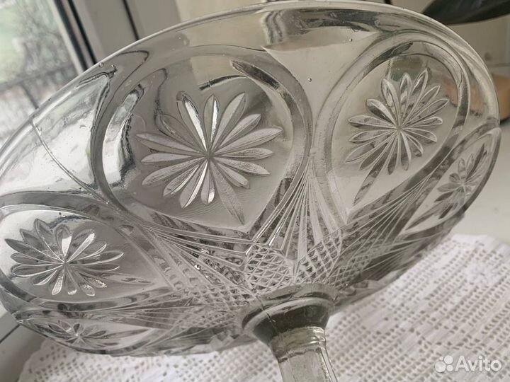 Ваза для фруктов на ножке СССР