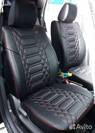 Чехлы на сиденья Фольксваген Т-5 2010г