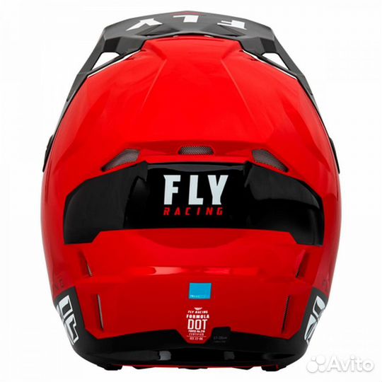 Шлем FLY racing formula CP Slant Красно-чёрный
