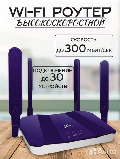 Wifi роутер 4g (под любую симкарту)