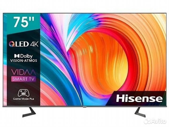 75 Телевизор Hisense 75A7GQ, черный