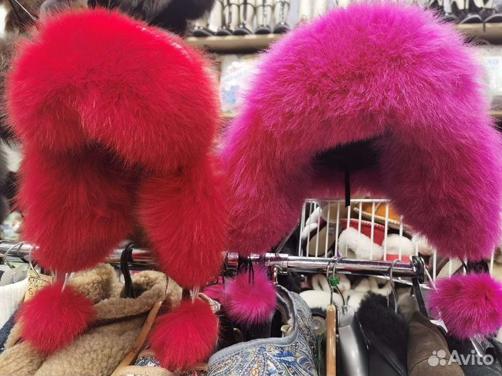 Шапка ушанка женская